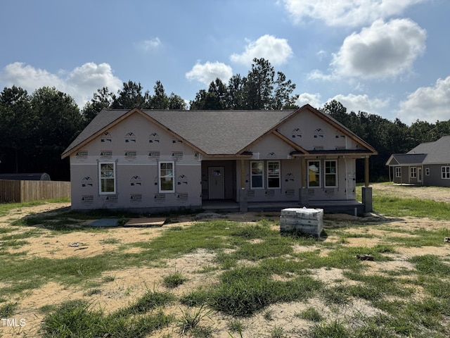 602 Tuscany Cir, Princeton, NC 27569 - property under construction with covered porch