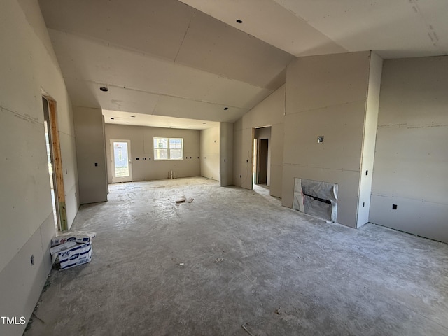 604 Tuscany Cir, Princeton, NC 27569 - unfurnished living room with vaulted ceiling