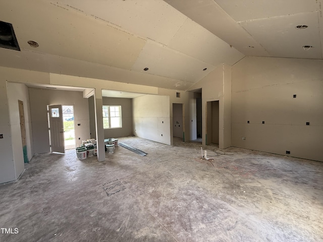 103 Spumante Ct, Princeton, NC 27569 - unfurnished living room with lofted ceiling
