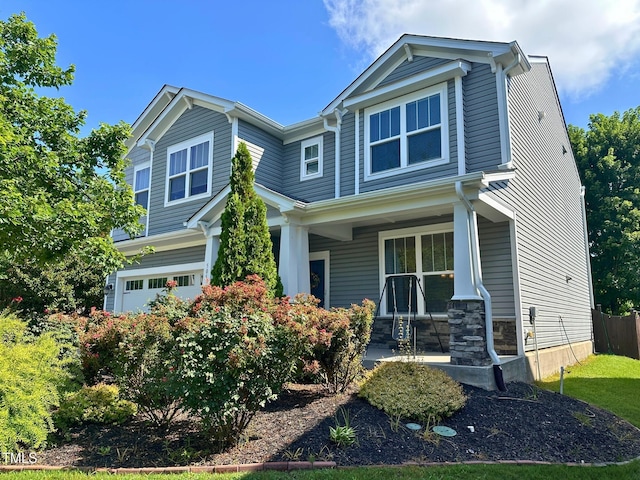 505 Poplar St, Durham, NC 27703 - craftsman-style house featuring covered porch and a garage