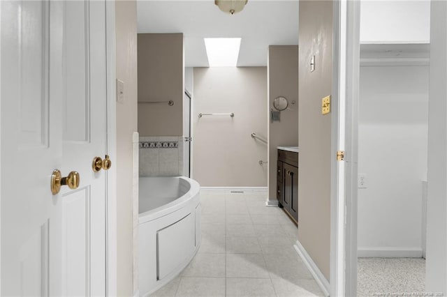 116 Bledsoe St, Hope Mills, NC 28348 - full bath featuring a bath, vanity, and tile patterned flooring