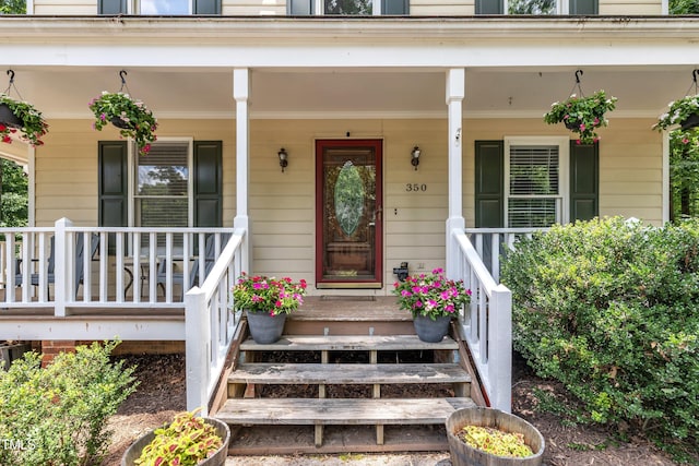350 Amherst Creek Dr, Wake Forest, NC 27587 - property entrance featuring a porch