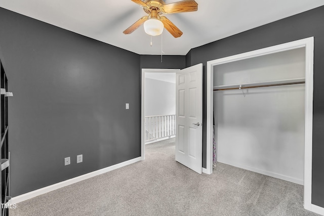350 Amherst Creek Dr, Wake Forest, NC 27587 - unfurnished bedroom with carpet floors, a closet, and ceiling fan