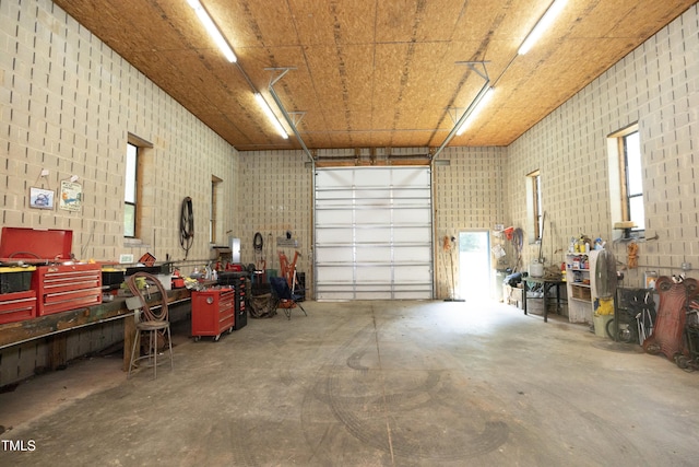 205 N Raleigh Farms Rd, Youngsville, NC 27596 - garage featuring a workshop area