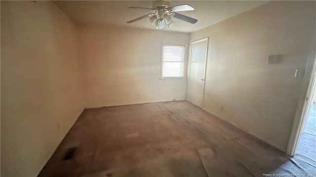 1034CRAYTONCIRCLE Crayton Cir, Fayetteville, NC 28314 - unfurnished room featuring ceiling fan and light carpet