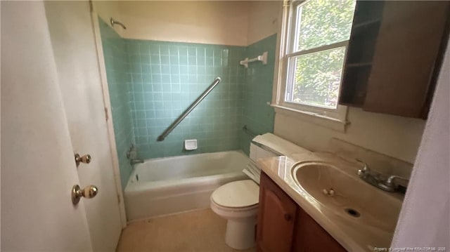 1034CRAYTONCIRCLE Crayton Cir, Fayetteville, NC 28314 - bathroom with vanity and bathtub / shower combination