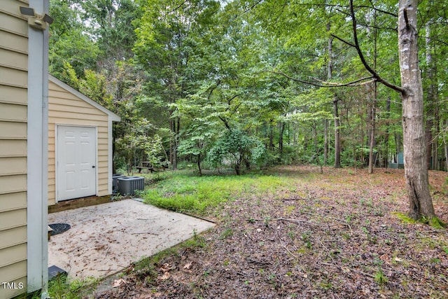 10 Tarawa Ter, Durham, NC 27705 - view of yard with a patio and a wooded view