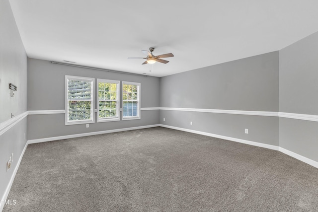 3905 Song Sparrow Dr, Wake Forest, NC 27587 - carpeted spare room with a ceiling fan and baseboards