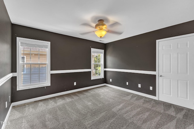 3905 Song Sparrow Dr, Wake Forest, NC 27587 - spare room with carpet flooring and ceiling fan