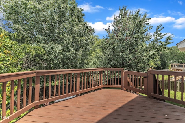 3905 Song Sparrow Dr, Wake Forest, NC 27587 - view of wooden terrace