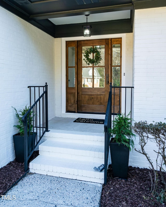 5920 Holly Dr, Raleigh, NC 27616 - entrance to property featuring brick siding