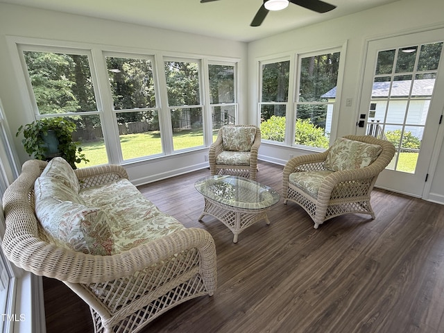 5920 Holly Dr, Raleigh, NC 27616 - sunroom / solarium featuring wood finished floors and baseboards