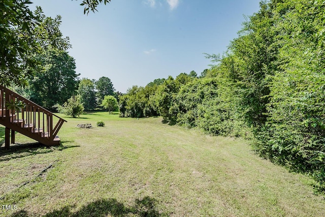 2054 Carriage Way, Chapel Hill, NC 27517 - view of grassy yard featuring stairway