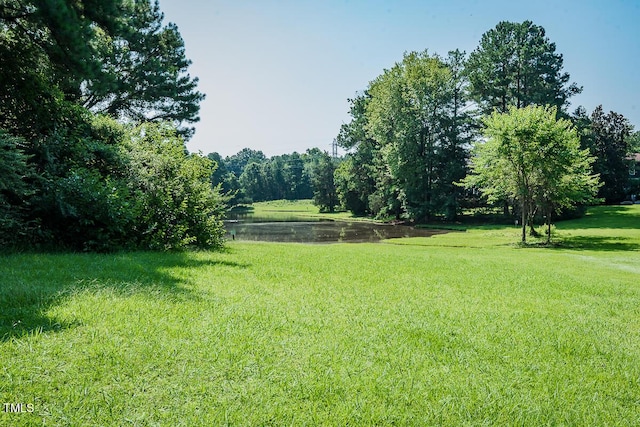 2054 Carriage Way, Chapel Hill, NC 27517 - view of grassy yard with a water view