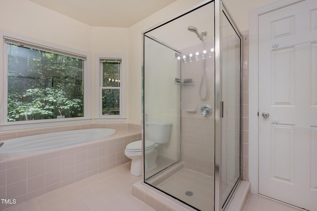 23 Lauren Ct, Pittsboro, NC 27312 - full bath with a stall shower, tile patterned floors, and a bath