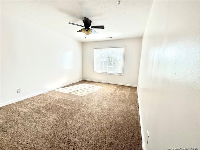 208 Waterdown Dr Unit 10, Fayetteville, NC 28314 - unfurnished room featuring carpet floors, a ceiling fan, and fire sprinkler in ceiling