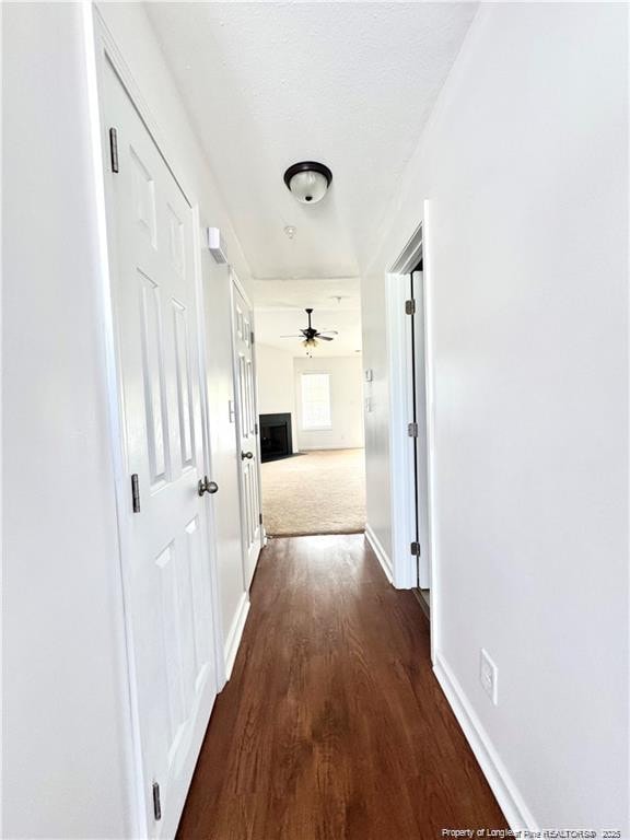 208 Waterdown Dr Unit 10, Fayetteville, NC 28314 - hallway with dark wood finished floors and baseboards