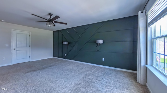 67 Red Cedar Way, Fuquay Varina, NC 27526 - unfurnished room featuring ceiling fan and carpet floors