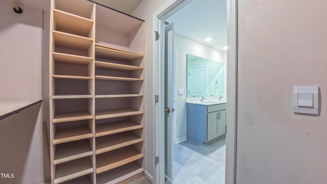 67 Red Cedar Way, Fuquay Varina, NC 27526 - walk in closet featuring a sink and light floors