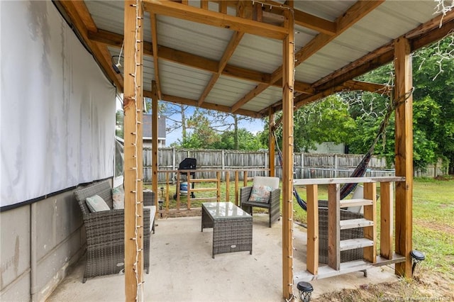 3374 Legion Rd, Hope Mills, NC 28348 - fenced backyard featuring area for grilling