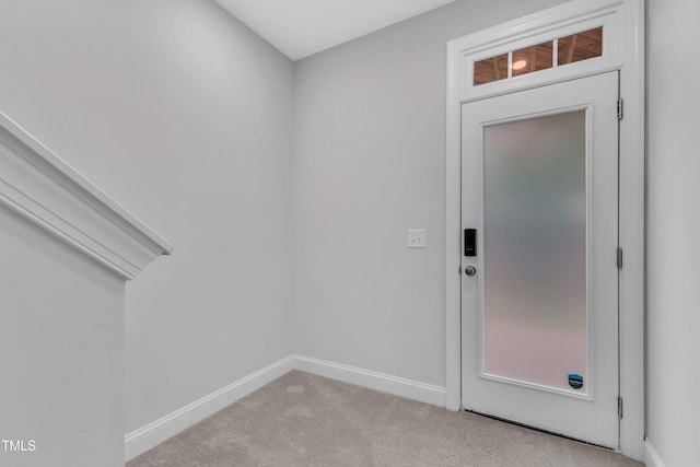 2849 Dallas Valley Ln, Apex, NC 27502 - entrance foyer featuring light carpet and baseboards