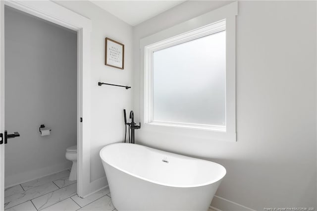 412 Stable Ct, Linden, NC 28356 - full bathroom featuring marble finish floors and a soaking tub