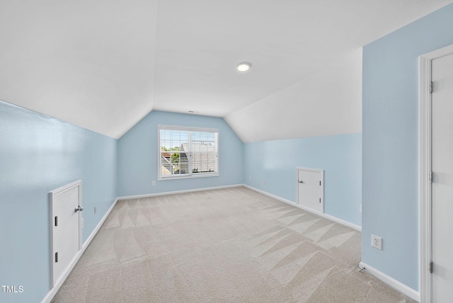 308 Minton Valley Ln, Cary, NC 27519 - additional living space featuring vaulted ceiling and carpet floors