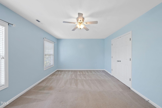 308 Minton Valley Ln, Cary, NC 27519 - spare room with a ceiling fan and carpet floors