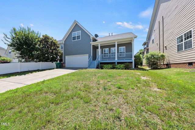 308 Minton Valley Ln, Cary, NC 27519 - view of front of home with covered porch, a garage, and driveway