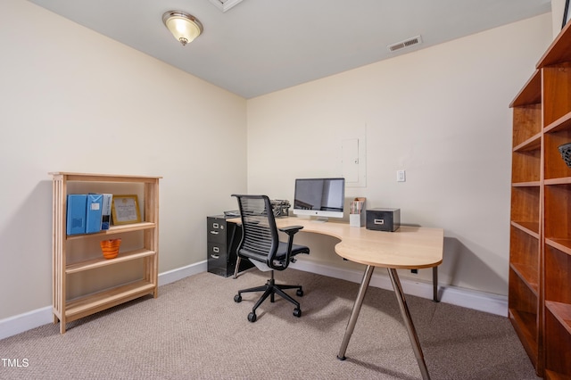 10 N Berrymeadow Ln, Durham, NC 27703 - office featuring carpet flooring and baseboards