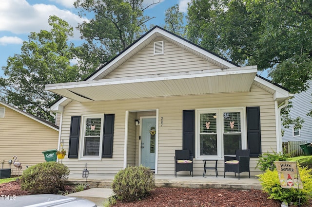 307 Wax Myrtle Ct, Cary, NC 27513 - bungalow-style house with covered porch