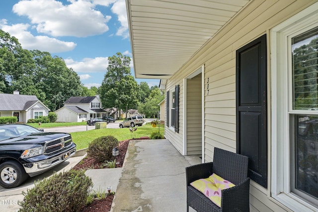 307 Wax Myrtle Ct, Cary, NC 27513 - view of patio / terrace featuring a residential view