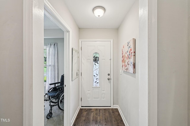 307 Wax Myrtle Ct, Cary, NC 27513 - entrance foyer featuring dark wood-type flooring and baseboards