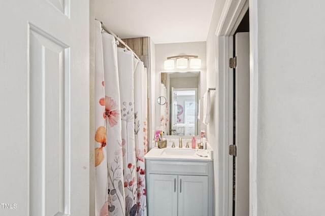 307 Wax Myrtle Ct, Cary, NC 27513 - full bathroom featuring vanity and a shower with curtain