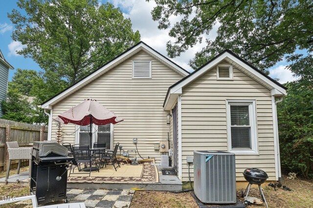 307 Wax Myrtle Ct, Cary, NC 27513 - rear view of house featuring a patio
