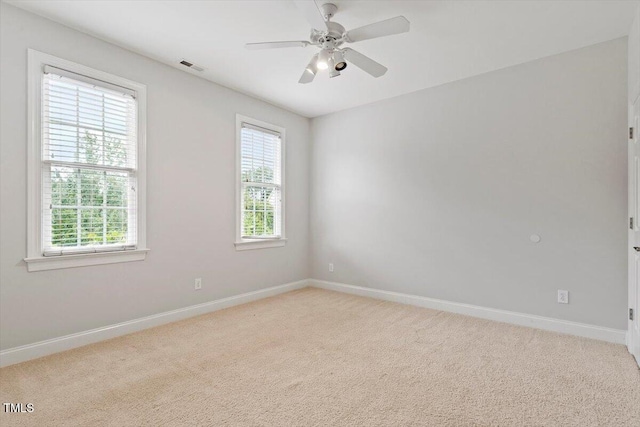 5001 Sears Farm Rd, Cary, NC 27519 - unfurnished room featuring light carpet and ceiling fan