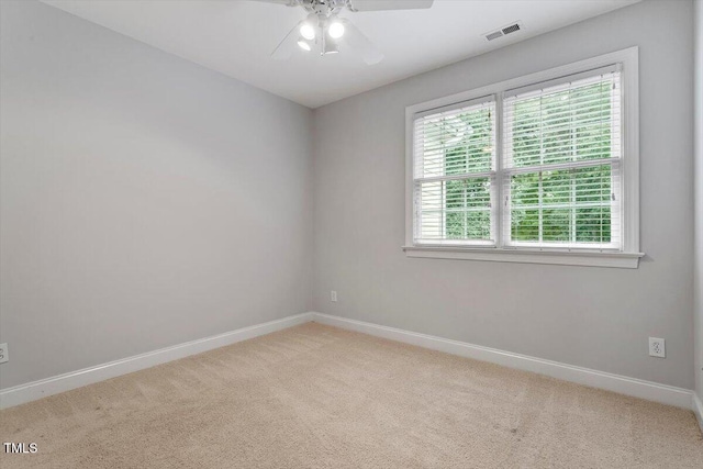 5001 Sears Farm Rd, Cary, NC 27519 - carpeted spare room featuring a ceiling fan and baseboards