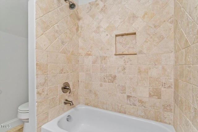 5001 Sears Farm Rd, Cary, NC 27519 - full bathroom with toilet and tub / shower combination