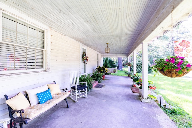 7167 Adolph Rd, Bailey, NC 27807 - view of covered porch