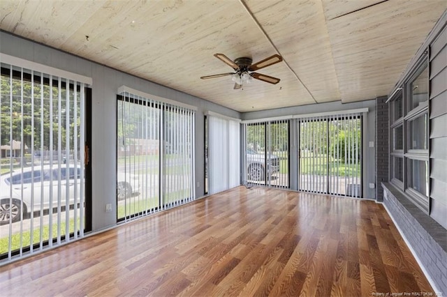 4209 Coventry Rd, Fayetteville, NC 28304 - unfurnished sunroom with wood ceiling and wood finished floors