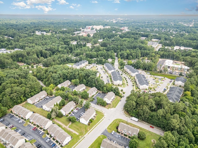 424 Nomar, Raleigh, NC 27610 - bird's eye view of a heavily wooded area