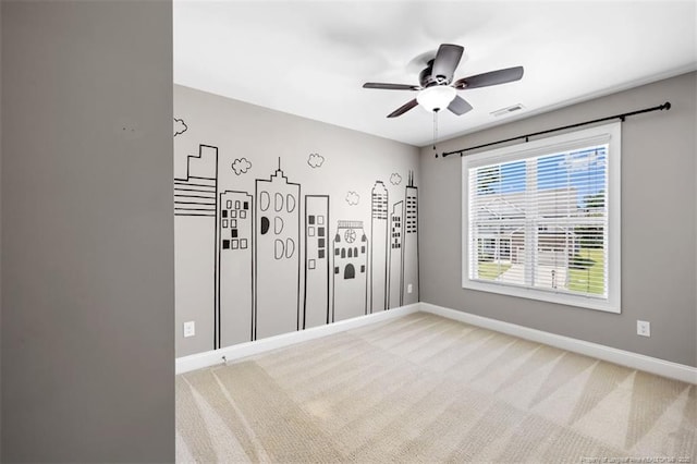 17 Tanawha Ct, Spring Lake, NC 28390 - carpeted spare room with baseboards and a ceiling fan