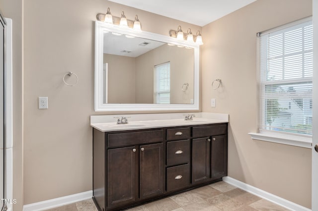 516 Smithridge Way, Fuquay Varina, NC 27526 - full bath featuring healthy amount of natural light and double vanity