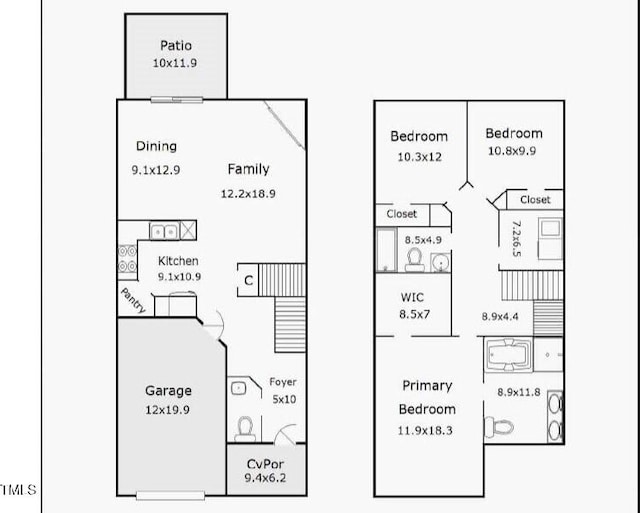516 Smithridge Way, Fuquay Varina, NC 27526 - view of floor plan / room layout