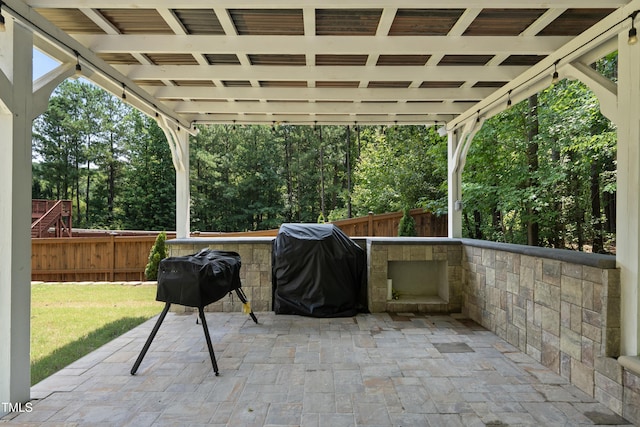 1705 Pointe Xing, Apex, NC 27523 - view of patio / terrace with grilling area
