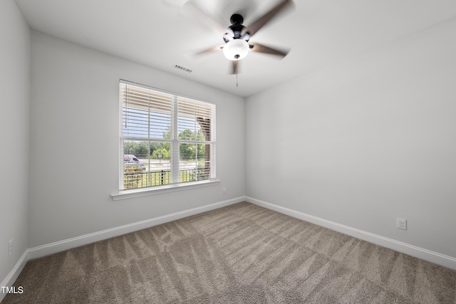 1705 Pointe Xing, Apex, NC 27523 - carpeted spare room featuring a ceiling fan and baseboards