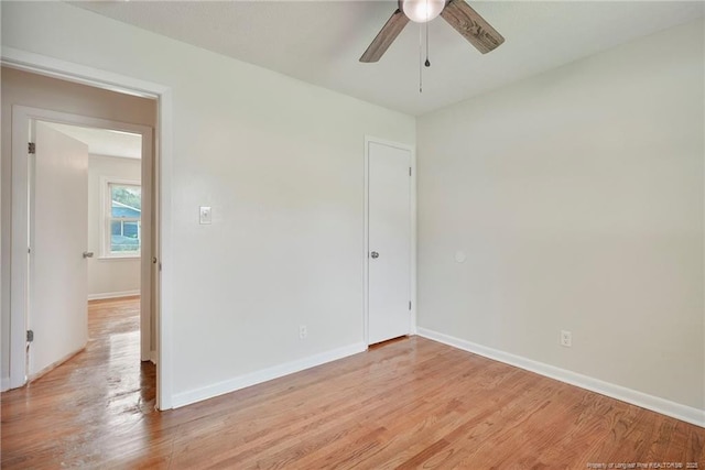 2619 Dumfries Dr, Fayetteville, NC 28306 - unfurnished room featuring a ceiling fan and light wood-style flooring