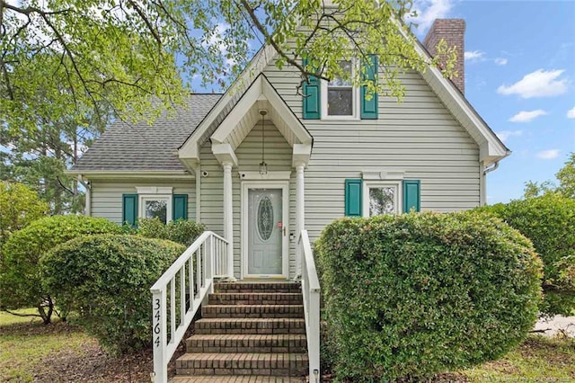 3464 Mcchoen Dr, Fayetteville, NC 28311 - view of front of property featuring a chimney