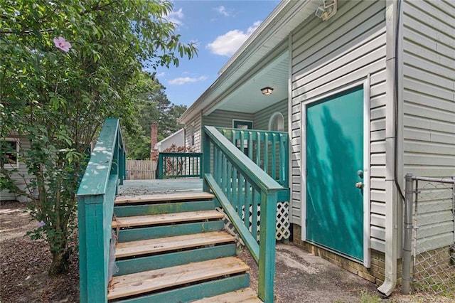 3464 Mcchoen Dr, Fayetteville, NC 28311 - doorway to property with a deck