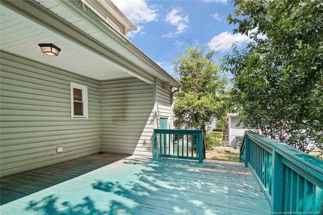 3464 Mcchoen Dr, Fayetteville, NC 28311 - view of wooden deck